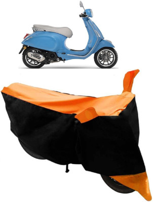 Elegance Two Wheeler Cover for Piaggio(Vespa, Orange)