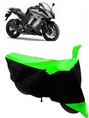 Ascension Two Wheeler Cover for Kawasaki(Ninja 1000, Green, Black)