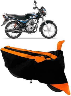 AutoKick Two Wheeler Cover for Bajaj(CT100, Orange)