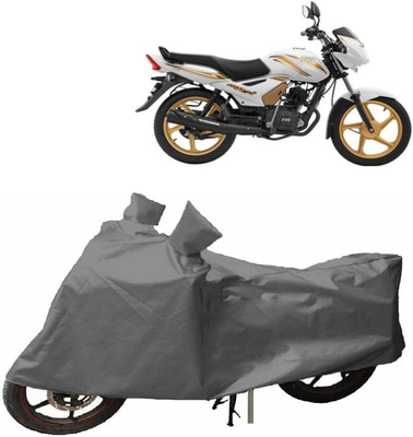 APNEK Two Wheeler Cover for TVS(Star City, Grey)
