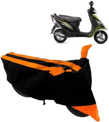 Elegance Two Wheeler Cover for TVS(Scooty Streak, Orange)