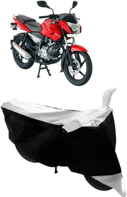 AutoRock Two Wheeler Cover for Bajaj(Pulsar 150 DTS-i, White)