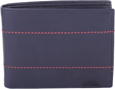 Aardee Men Black Genuine Leather Wallet(10 Card Slots)
