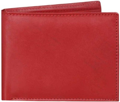 Hintz Men Casual, Trendy, Travel, Evening/Party Red Genuine Leather Wallet(8 Card Slots)
