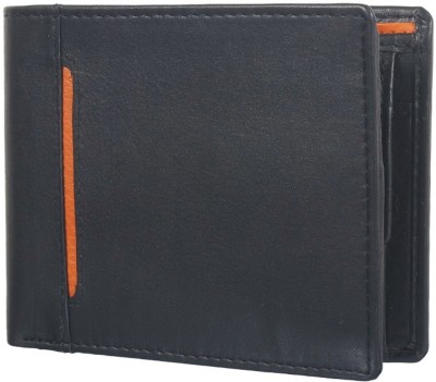 Aardee Men Black Genuine Leather Wallet(3 Card Slots)