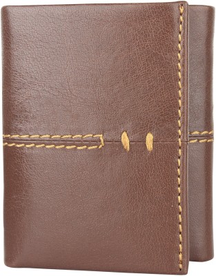Aardee Men Brown Genuine Leather Wallet(9 Card Slots)