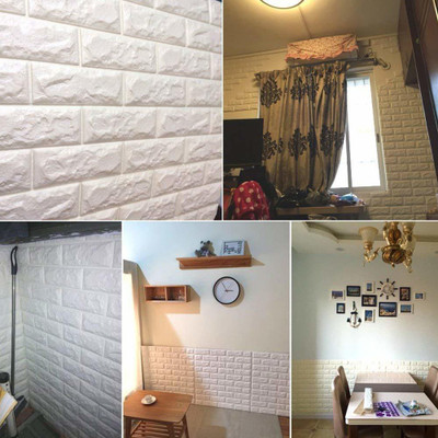 HARISWARUP Vinyl Architecture White Wallpaper(L x W: 77 cm x 70 cm, Pack of 20)