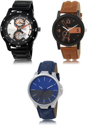 FERRIZZO New latest Designer Combo of 3 Analog Watch  - For Men
