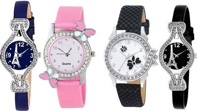 Heeva 12761-2020 Top Brand Luxury 4 Pice Combo Analog Watch For Girl For-Women Analog Watch - For Women