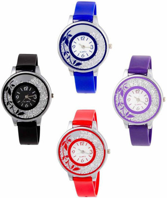 Heeva New Stylish 4 Pice Most Beautiful Analog Watch For Girl For-Women Analog Watch - For Girls