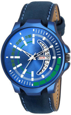 HINISH Dark Blue Calendar Watch Analog Watch For Men and Boys Analog Watch - For Boys