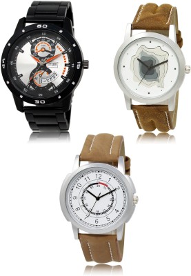 SWIFFIN New latest Designer Combo of 3 Analog Watch  - For Men