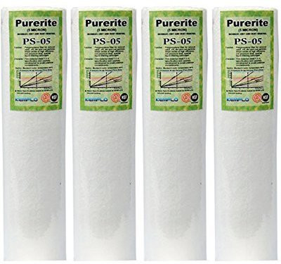 MG WATER SOLUTION Kemflo Spun Filter for Ro Purifiers (4 Piece, White) Solid Filter Cartridge(0.005, Pack of 1)