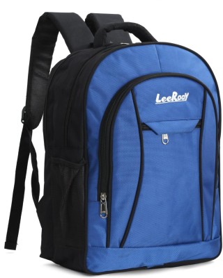 LeeRooy MN-Canvas 30 Ltr Black School Bag Backpack For Unisex Waterproof Backpack(Blue, Black, 27 L)