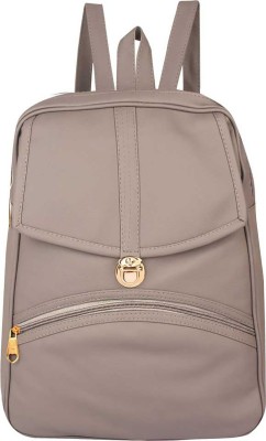 CFLIP PU Leather Backpack School Bag Student Backpack Women Travel bag Tuition Bag 12 L Backpack (Pinkish Mud) Backpack(Pink, 12)