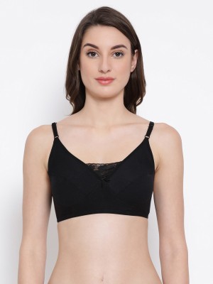 Clovia Women Full Coverage Non Padded Bra(Black)