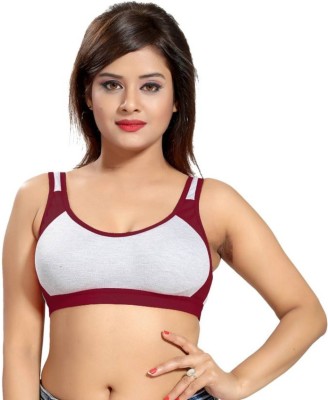 Apraa by Apraa Jim BRA Women Sports Non Padded Bra(Maroon)