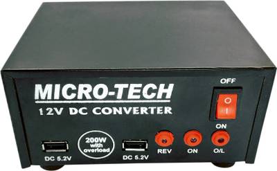Microtech Car inverter Dc to Ac Convertor 12v DC to AC Converter 200 watt Car Inverter Car Inverter