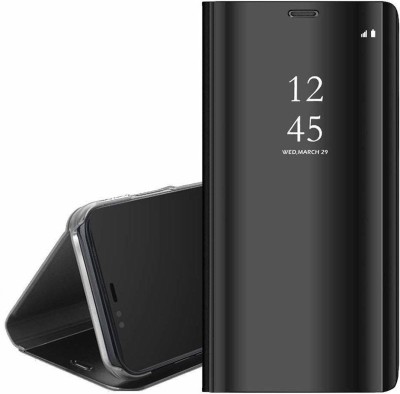 KARENCY Flip Cover for Samsung M21/M30s Smart Clear View Mirror Flip Cover Samsung M21/M30s(Black, Dual Protection, Pack of: 1)