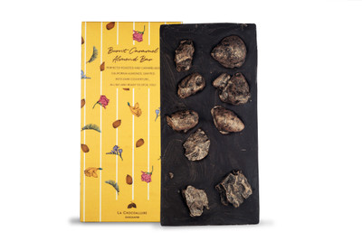 la chocoallure Burnt Caramel Almonds Bar Bars(100 g)