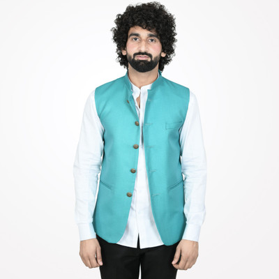 Amogue Sleeveless Solid Men Jacket