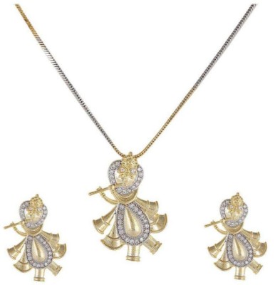sunhari jewels Alloy Gold-plated Gold Jewellery Set(Pack of 1)