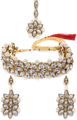 Gilher Stone Gold Jewellery Set(Pack of 1)