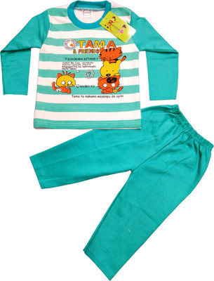 Epochlite Baby Boys & Baby Girls Casual T-shirt T-shirt, Track Pants(Blue)