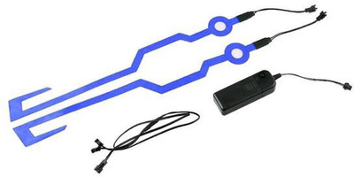 AutoPowerz Blue Helmet strip light with multi function mode. LED Spot Light(Blue)
