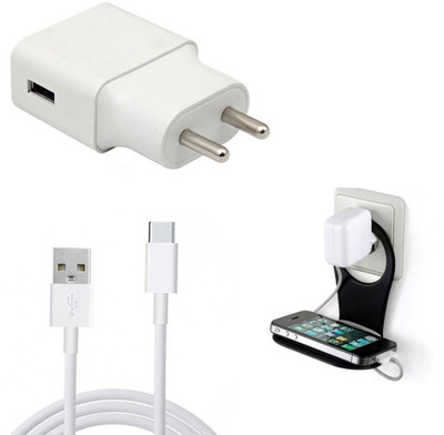 DAKRON Wall Charger Accessory Combo for Vivo V17 Pro(White)