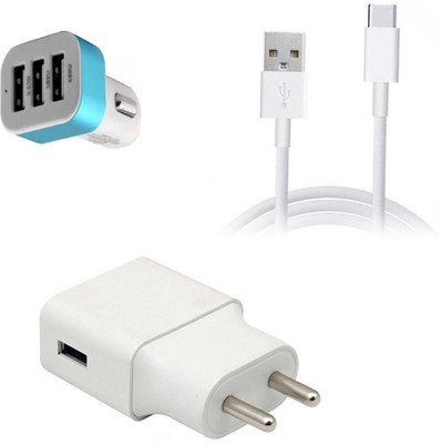 DAKRON Wall Charger Accessory Combo for OnePlus 7T(White)