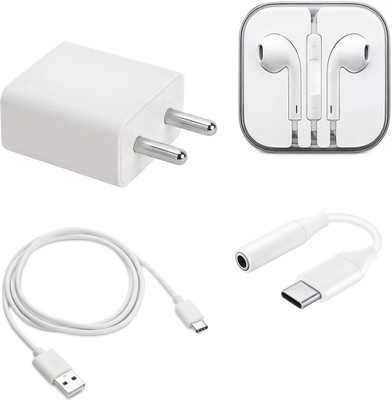 SARVIN Wall Charger Accessory Combo for Realme 5 Pro(White)