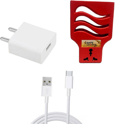 DAKRON Wall Charger Accessory Combo for Huawei Y9 Prime 2019(White)