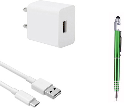 DAKRON Wall Charger Accessory Combo for Samsung Galaxy A30s(White)