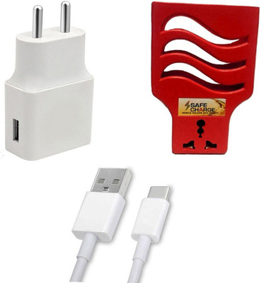 DAKRON Wall Charger Accessory Combo for Lenovo K10 Plus(White)