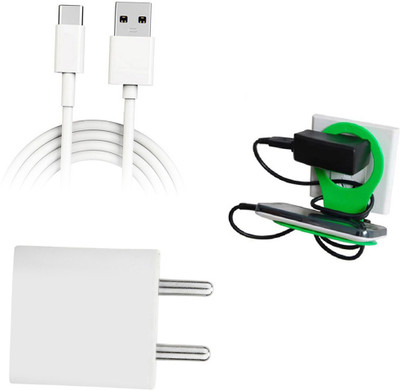 DAKRON Wall Charger Accessory Combo for Vivo S1 Pro(White)