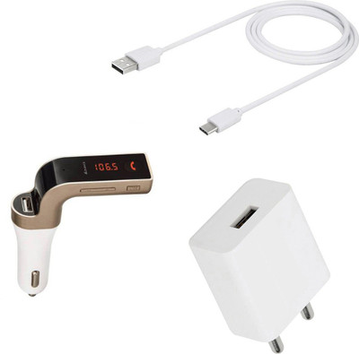 DAKRON Wall Charger Accessory Combo for LG G8s ThinQ(White)