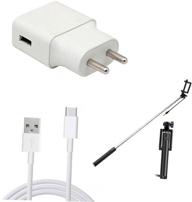 DAKRON Wall Charger Accessory Combo for OPPO A5 2020(White)