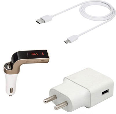 DAKRON Wall Charger Accessory Combo for LG G8s ThinQ(White)