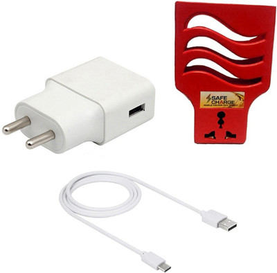 DAKRON Wall Charger Accessory Combo for Vivo Z1x(White)