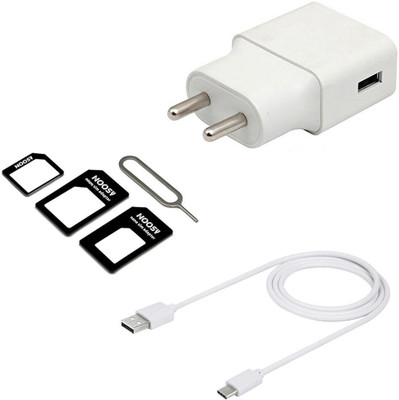 DAKRON Wall Charger Accessory Combo for OPPO F15(White)
