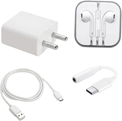 DAKRON Wall Charger Accessory Combo for Realme X2 Pro(White)