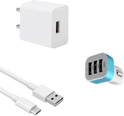 SARVIN Wall Charger Accessory Combo for Samsung Galaxy A30s(White)