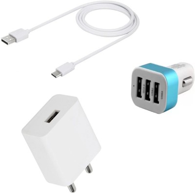 SARVIN Wall Charger Accessory Combo for OPPO Reno 2Z(White, Blue)