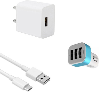 DAKRON Wall Charger Accessory Combo for Lenovo Z6 Pro(White)