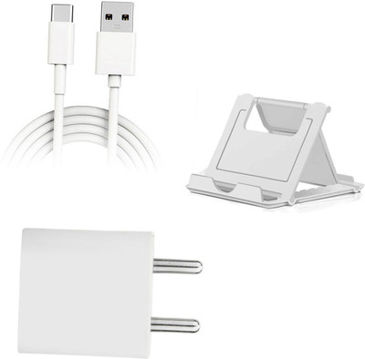 DAKRON Wall Charger Accessory Combo for Vivo S1 Pro(White)