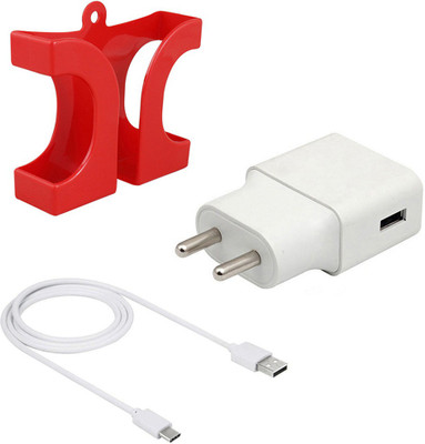 DAKRON Wall Charger Accessory Combo for OPPO F15(White)