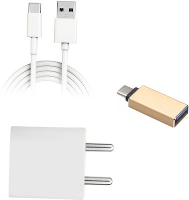 SARVIN Wall Charger Accessory Combo for OPPO A9(White)