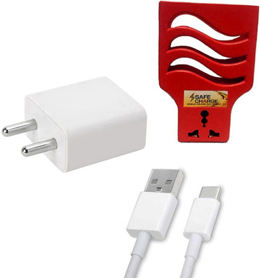 DAKRON Wall Charger Accessory Combo for Lenovo K10 Plus(White)