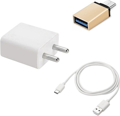 SARVIN Wall Charger Accessory Combo for Lenovo K10 Note(White)